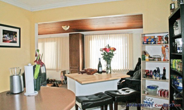 Kitchen View to Living Room