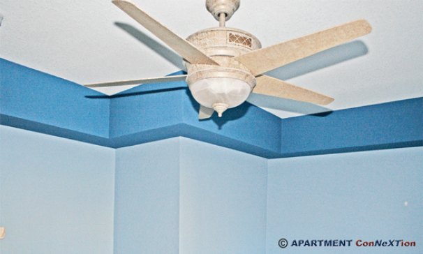 High Ceilings with Accent Trim