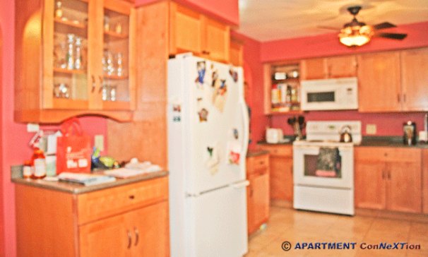 Kitchen with Desk Cabinet