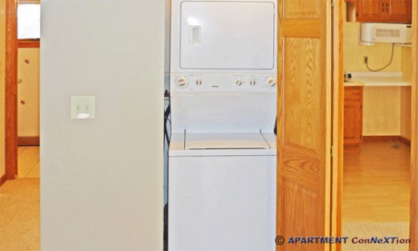 Stacked Washer/Dryer in Unit