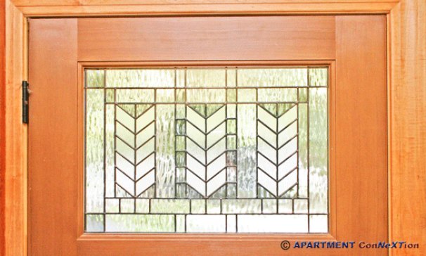 Leaded Glass Front Door