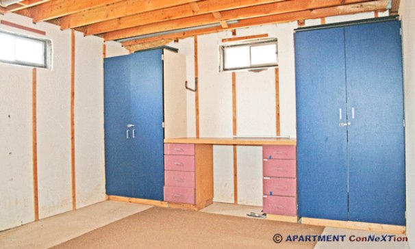 Basement Storage & Workspace