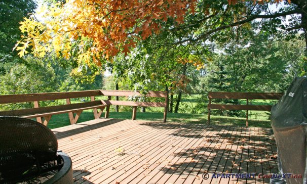 Large Deck Overlooks Golf Course