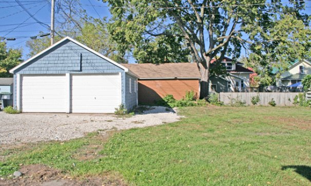 Backyard and Detached Garage