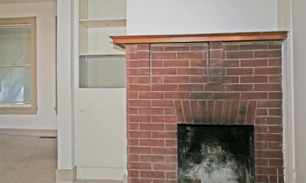 Brick Fireplace