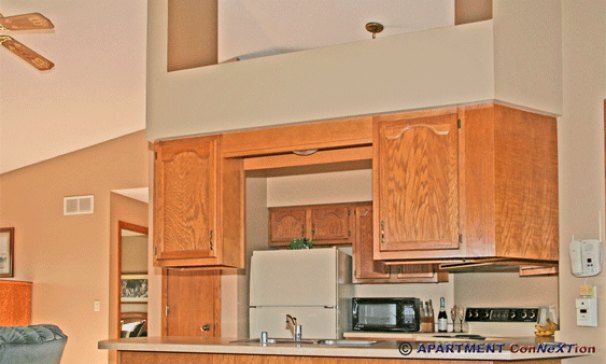 Kitchen with Vaulted Ceiling