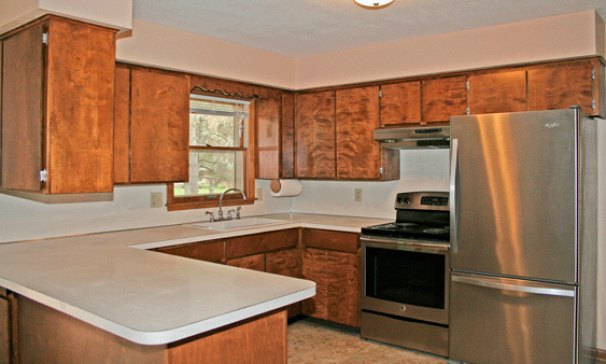 Kitchen with New Stainless Appliances
