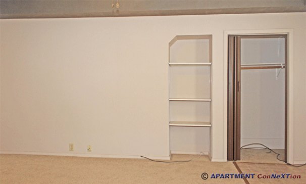 Living Room / Coat Closet, Built-In Shelves