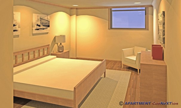 Bedroom 1 (Architectural Rendering)