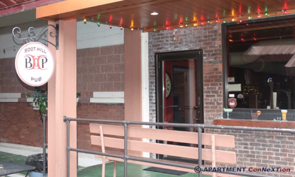 Community Patio & Boot Hill Pub