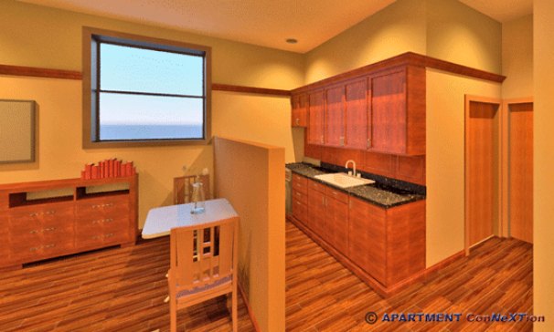 Kitchen  (Architectural Rendering)