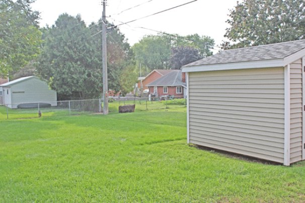 Backyard with Storage Shed
