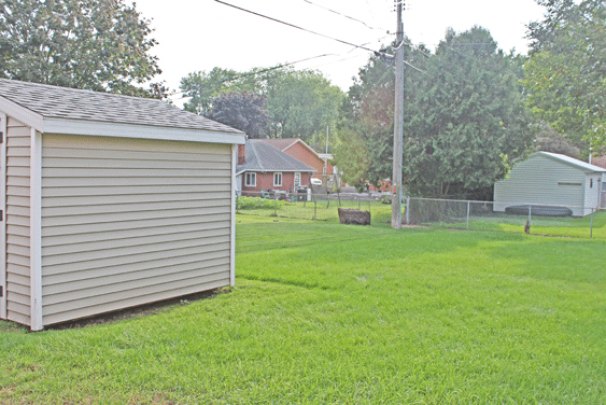 Backyard with Storage Shed