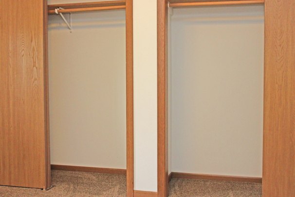 Bedroom Double Closets