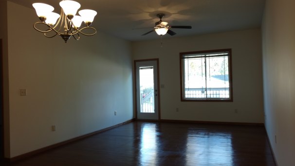 Upstairs Living Room & Dining Area