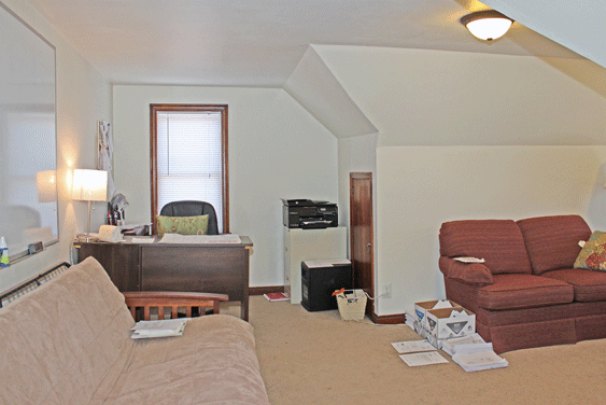 Living Room with Dining Alcove