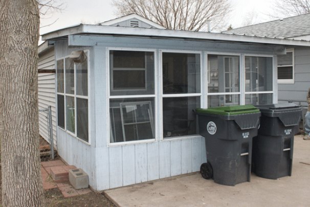 Enclosed Porch & Storage Shed