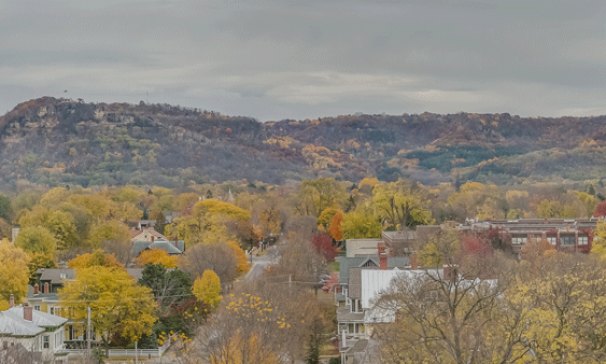 View to Wisconsin Bluffs