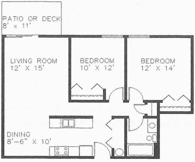 2-Bedroom Floor Plan