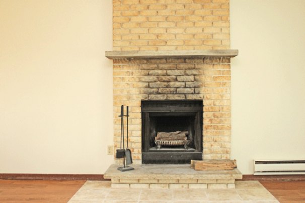 Wood-Burning Fireplace