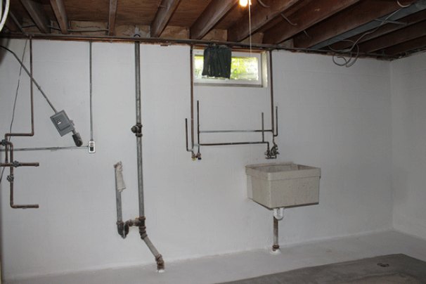 Clean, Dry Basement with Laundry Hook-Up