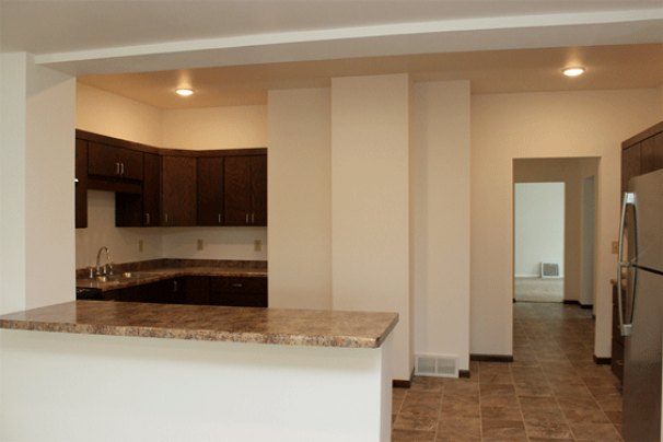 Kitchen Snack Bar from Living Room