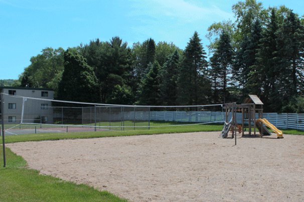 Sand Volleyball Court & Children's Playground