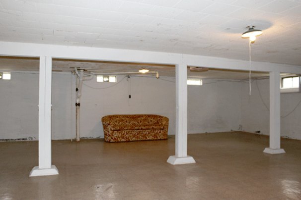 Clean, Dry Basement Rec Room