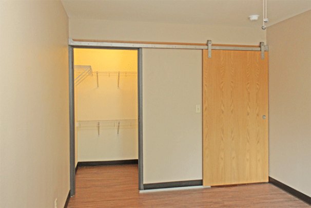 Living / Sleeping to Hall "Barn Door" & Closet