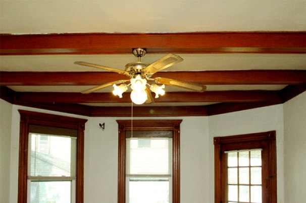 Living Room 12' Beam Ceiling