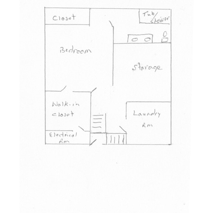 Lower Level Ensuite Floor Plan