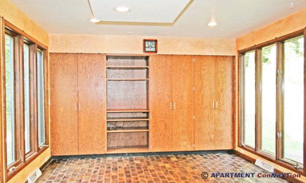 Family Room with Built-In Cabinetry