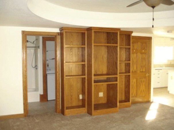 Living Room Built-In Shelving