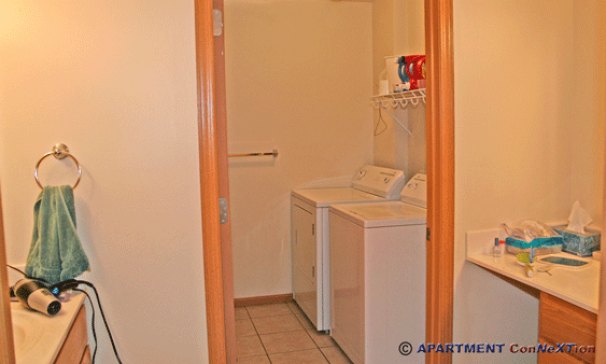 Double Sink Compartmentalized Bathroom