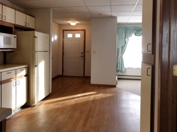 Kitchen to Front Door & Living Room
