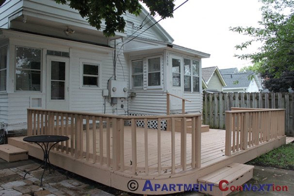 Large Deck in Back Yard