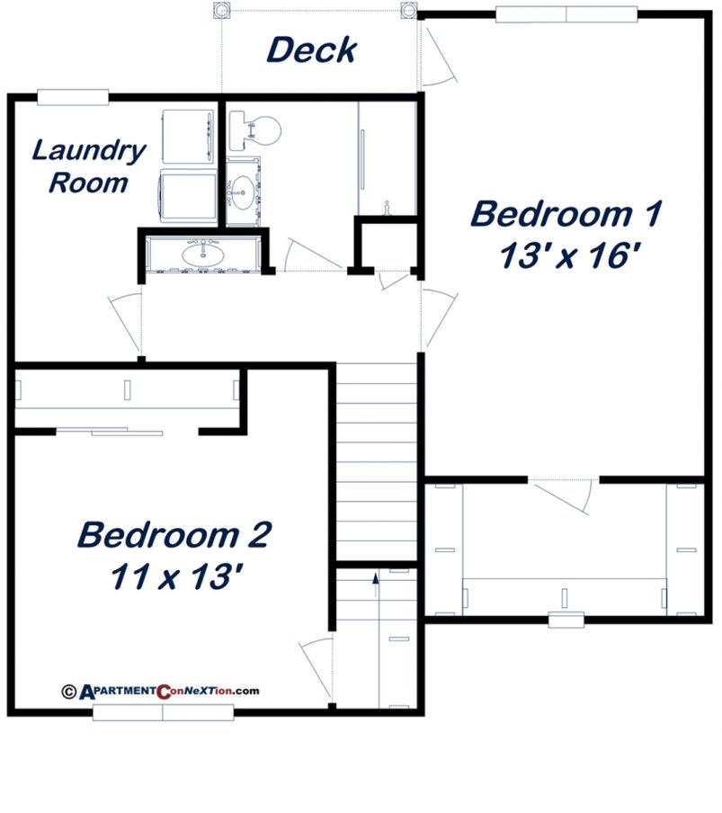 Second Floor (Upper Level) Floor Plan