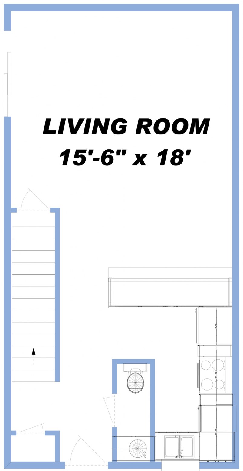 Center Townhouse Floor Plan (1st Floor) Center Townhouse Floor Plan (1st Floor)