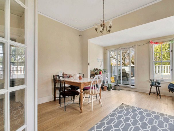 Dining Room with Balcony Access