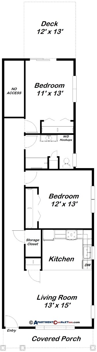 2-Bedroom Floor Plan